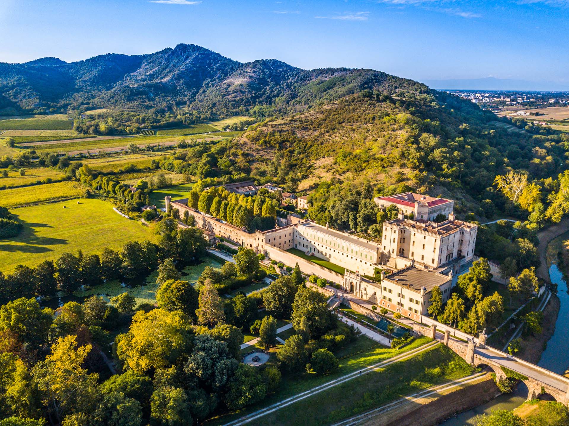 Monselice Castello del Catajo Battaglia Terme panoramica