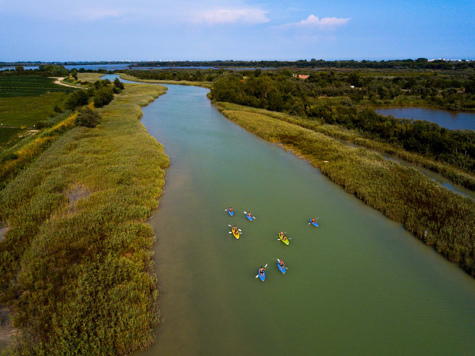 Bibione Canale Lugugnana Valgrande dall'alto