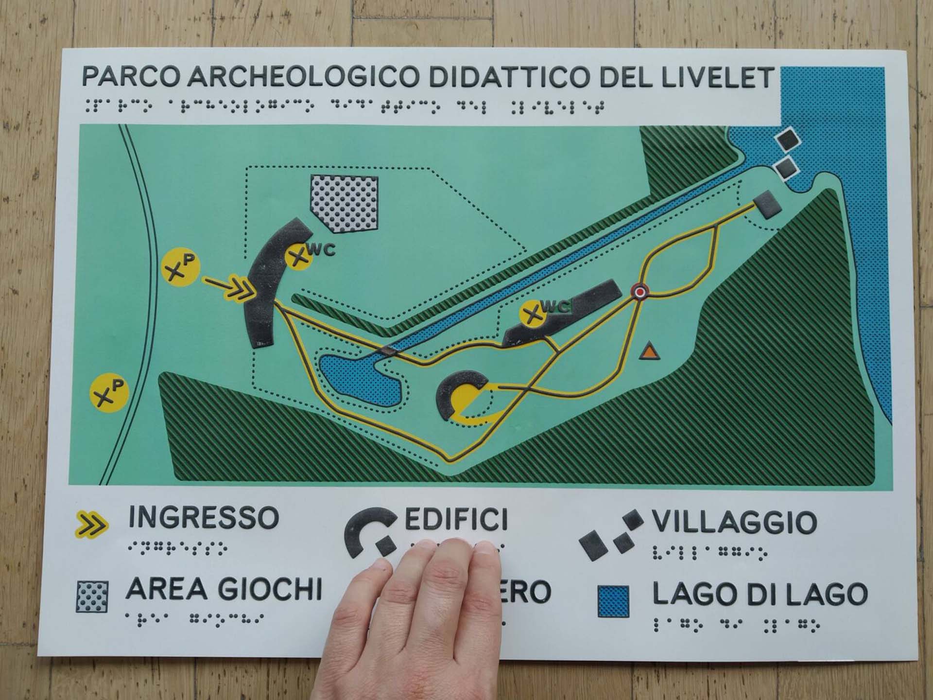 VenetoAccessibile_mappa tattile parco archeologico livelet
