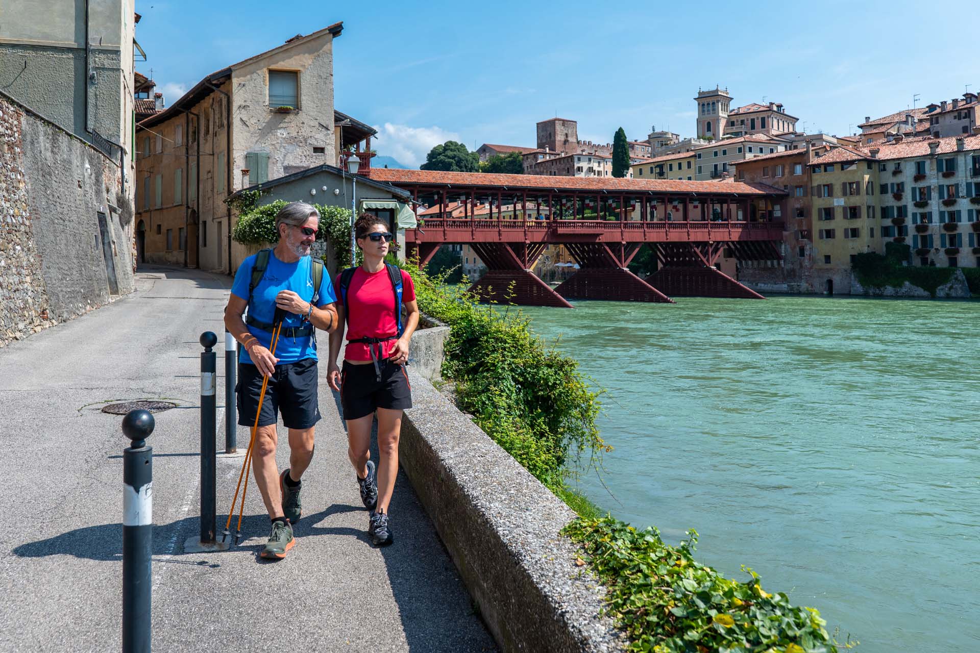 Scorcio Ponte degli Alpini (Bassano del Grappa) via romea germanica