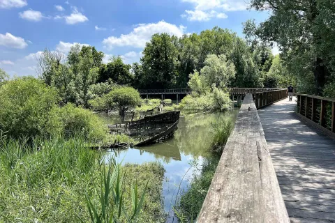 Alzaia del Sile in uscita dalla città di Treviso