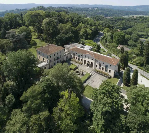 Museo del Risorgimento e della Resistenza di Vicenza a Villa Guccioli visto dall'alto