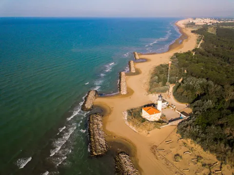 Panoramica dal faro di spiaggia di Bibione