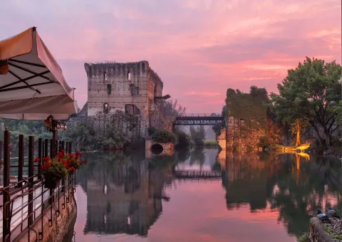 Tramonto su Borghetto sul Mincio