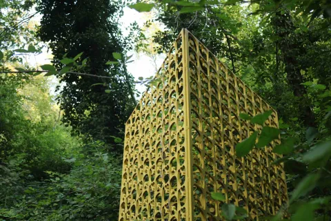 Contenitore di Semi, opera di Diego Morlin al Parco del Sojo