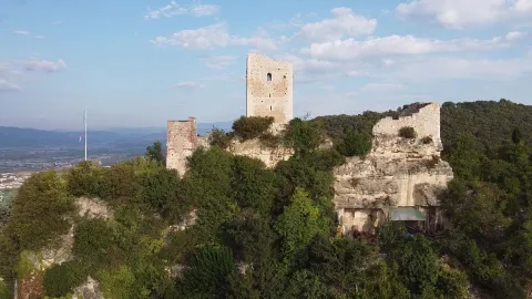 Castello di Brendola o Rocca dei Vescovi visto dall'alto