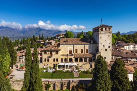 Vista dall'alto del Castello di Caterina Cornaro ad Asolo