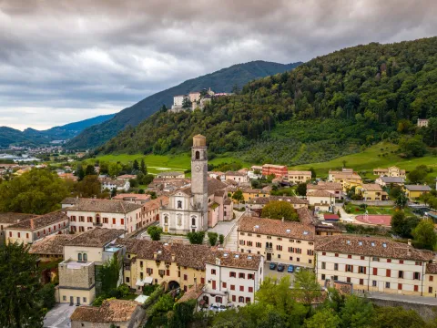 Vista di Cison di Valmarino