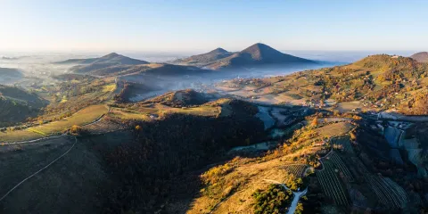 Panoramica dei Colli Euganei autunno