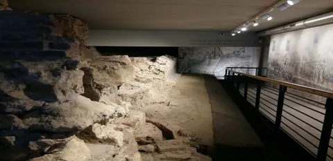 Area archeologica di Corte dei Bissari nella Basilica Palladiana a Vicenza
