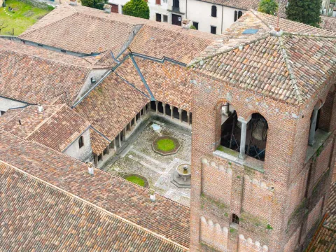 Abbazia Cistercense Santa Maria di Follina vista dall'alto