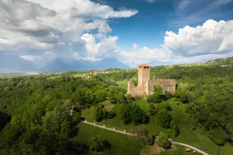 Castello di Zumelle vito dall'alto