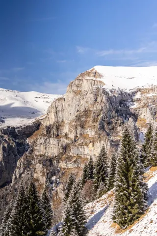 Vette Feltrine a Pedavena innevate