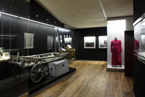 Sala del museo dedicato al beato Albino Luciani Papa Giovanni Paolo I a Canale d'Agordo