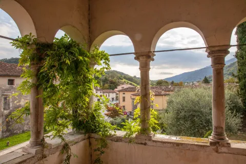 Vista di Follina dalla Abbazia Cistercense di Santa Maria