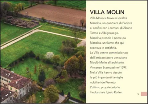 Estratto Guida CAA Ville venete e siti culturali Villa Molin