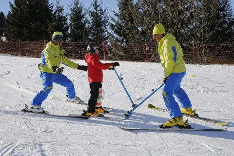 Spav Team, lezione di sci per persone che possiedono abilità diverse