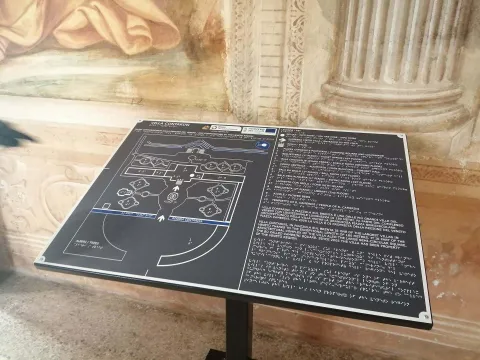 Mappa tattile di Villa Contarini