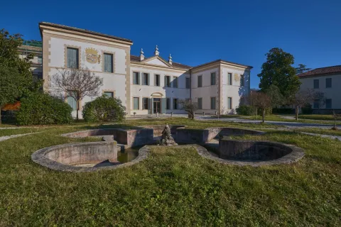 Facciata di Villa Correr Pisani che ospita il MeVe - Memoriale Veneto della Grande Guerra a Montebelluna