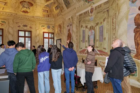 Studenti in gita scolastica a Villa Correr Pisani MeVe - Memoriale Veneto della Grande Guerra a Montebelluna