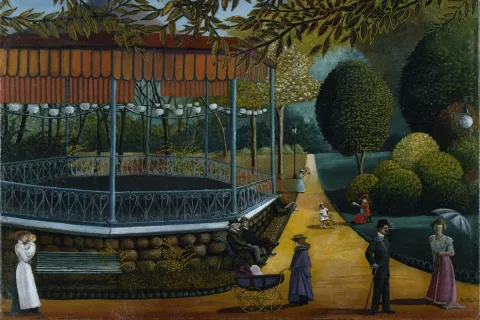 Dipinto "Il Chiosco" di Gertrude O'Brady