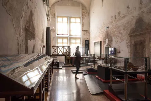 Sala del Museo dei Grandi Fiumi a Rovigo