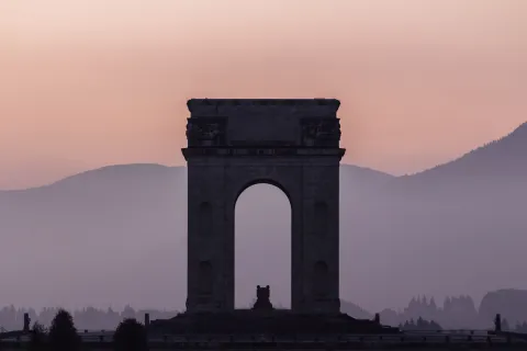 Ossario Leiten di Asiago, monumento commemorativo della Prima Guerra Mondiale che domina la città