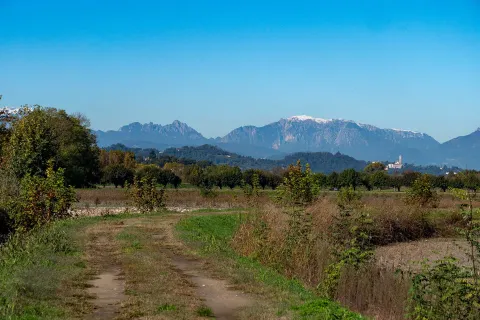 Veduta Monte Berico e Piccole Dolomiti