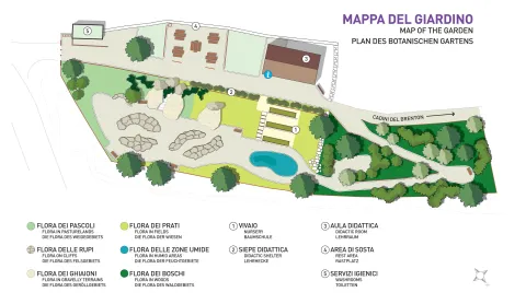 Mappa Giardino botanico Campanula Morettiana a Sospirolo