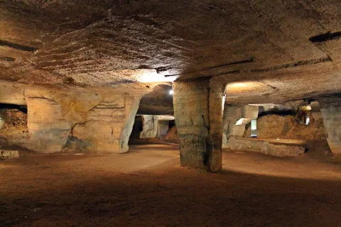 Veduta delle cave sotterranee Le Priare a Montecchio Maggiore