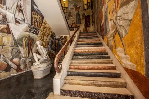 Interno con scalinata di Palazzo Bo Università di Padova