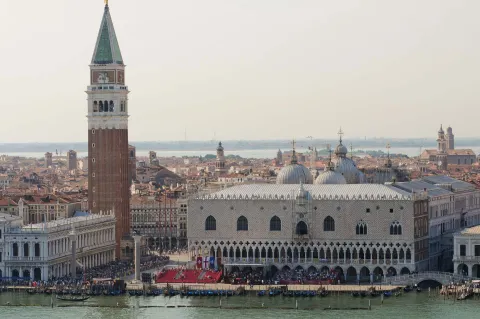 Palazzo Ducale e molo di San Marco a Venezia