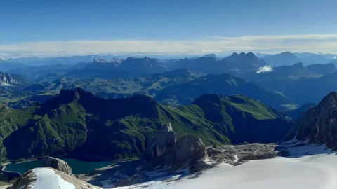 Veduta Dolomiti Bellunesi dalla Marmolada