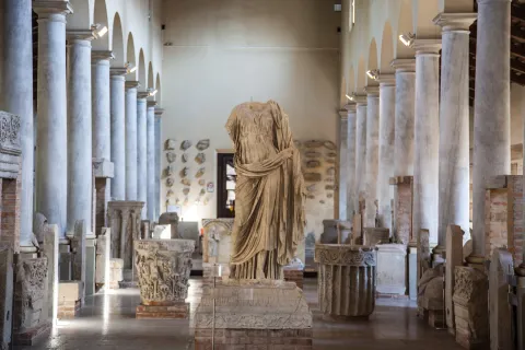 Interno del Museo Nazionale Archeologico a Portogruaro