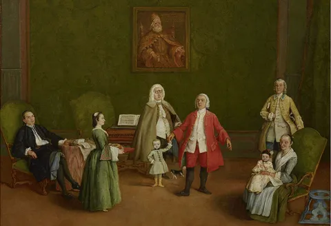 Dipinto Ritratto di famiglia (I precettori di casa Venier)