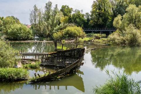 Vista del cimitero dei burci