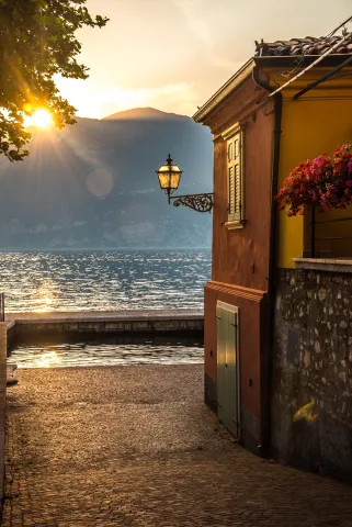Scorcio suggestivo di Brenzone sul Lago di Garda