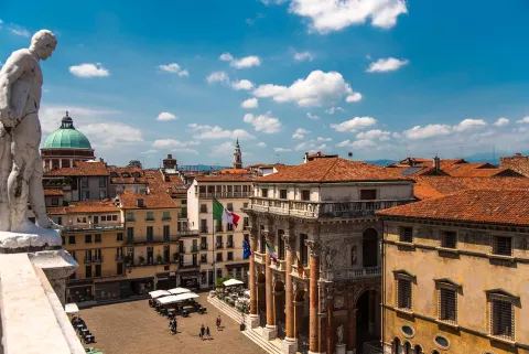 Veduta su Vicenza dalla Basilica Palladiana