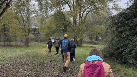 persone che passeggiano in un parco