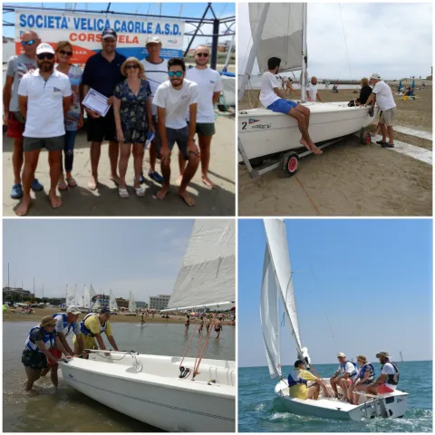 Collage attività in barca a vela