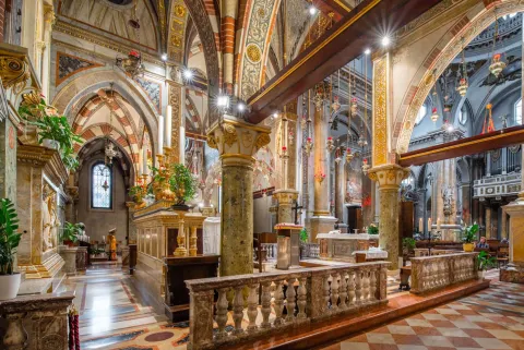 Interni del Santuario della Madonna di Monte Berico a Vicenza