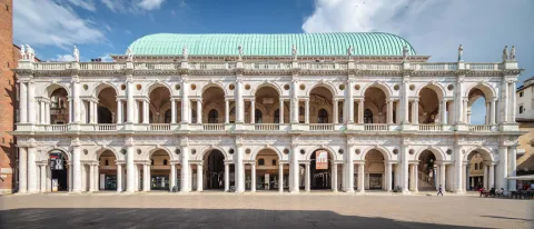 Panoramica della loggia della Basilica Palladiana a Vicenza