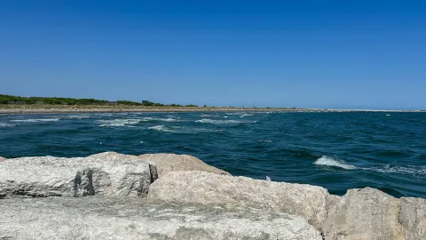 Spiaggia dell'Oasi di Ca' Roman sull'isola di Pellestrina