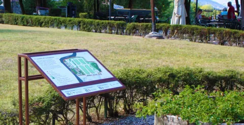 Pannello tattile del Parco del Castello di Conegliano