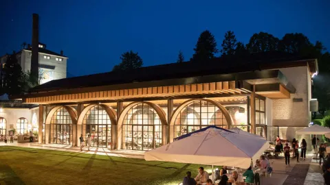 Esterno della birreria Pedavena