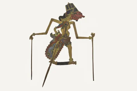 Marionetta del wayang kulit, Giava al MAOV - Museo di Arte Orientale di Venezia