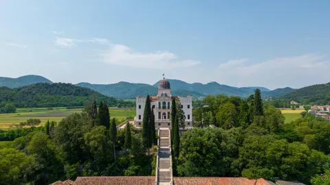  Veduta aerea di Villa Selvatico